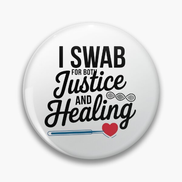 Item preview, I Swab for Both Justice and Healing | Forensic Nurse designed and sold by CuteDesignables.