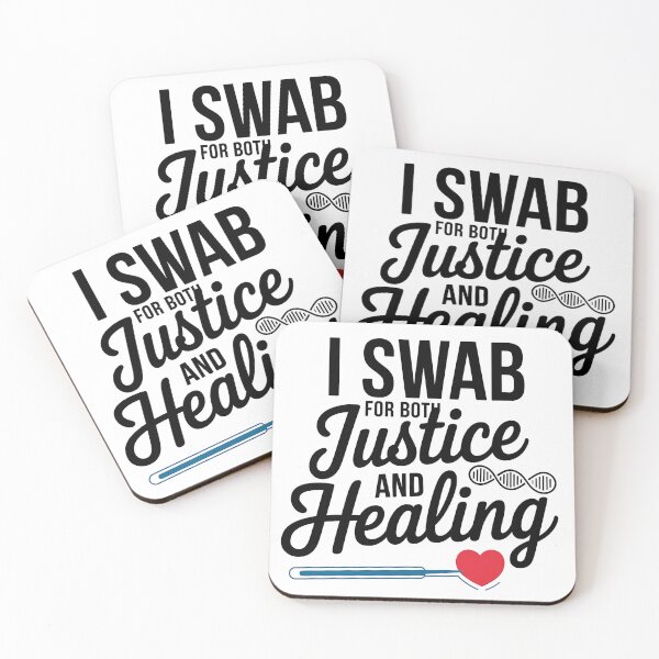Item preview, I Swab for Both Justice and Healing | Forensic Nurse designed and sold by CuteDesignables.