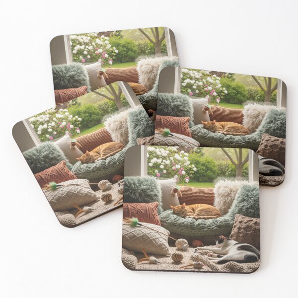 Item preview, Cozy Cat Den in Natural Light - Pet Lovers Art designed and sold by Jade Ado.
