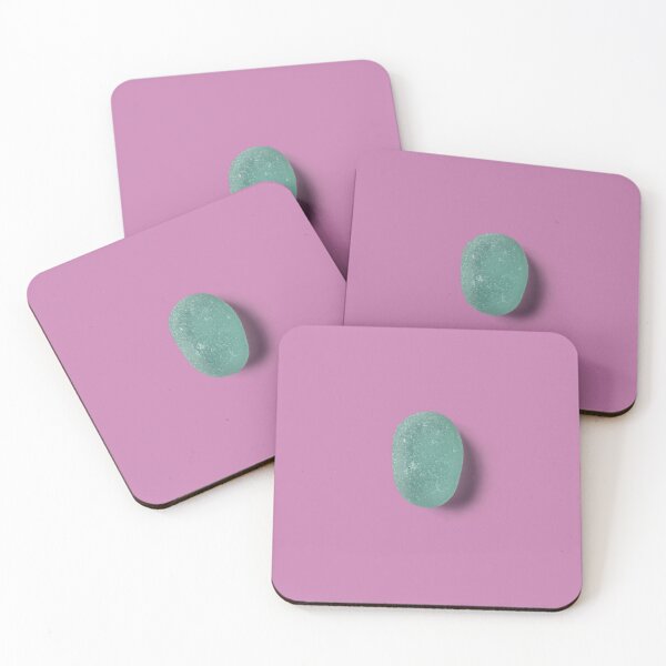 Item preview, Green sea glass on lilac designed and sold by mari tishina.