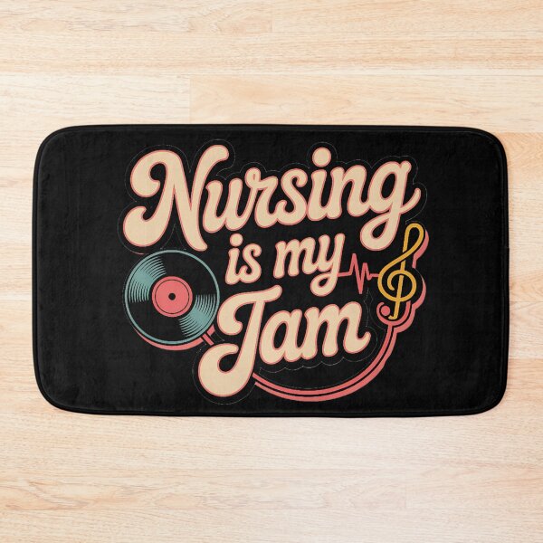 Item preview, Nursing Is My Jam, Retro Nurse & Music Design designed and sold by Bliss Find And Design.