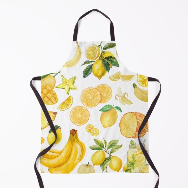 Item preview, Sunny Yellow Fruits – Lemon, Banana & Pineapple Vibes designed and sold by Softglow-Studio.