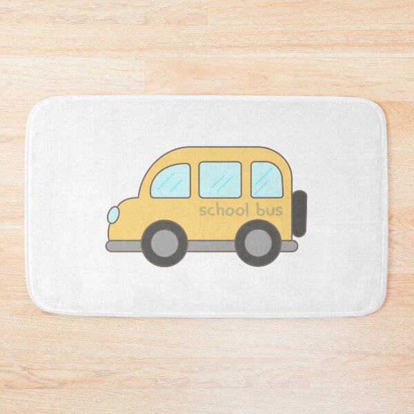 Item preview, Hand drawn back to school elements yellow school bus designed and sold by nuchz.