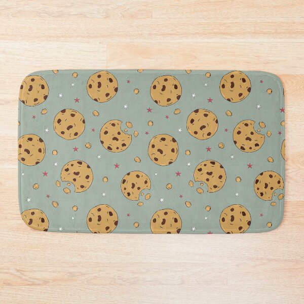 Item preview, Chocolate Chip Cookies doodle vector repeat seamless pattern. Cartoon illustration background. designed and sold by Retro Street Studios.