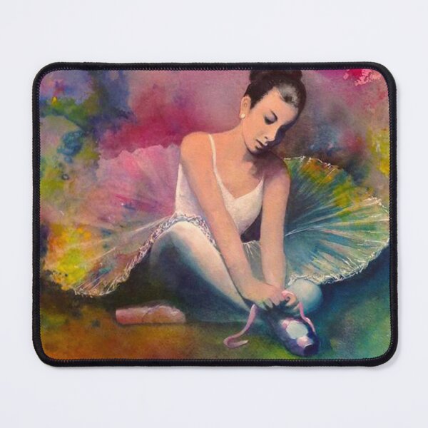 Item preview, Ballerina tying shoelace designed and sold by Ammo-Art.