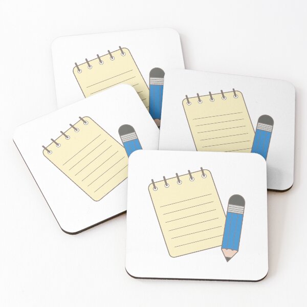Item preview, Hand drawn back to school element note paper and pencil designed and sold by nuchz.