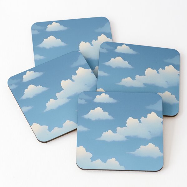 Item preview, Bright blue sky with layers of drifting clouds. designed and sold by MissYouONLY.
