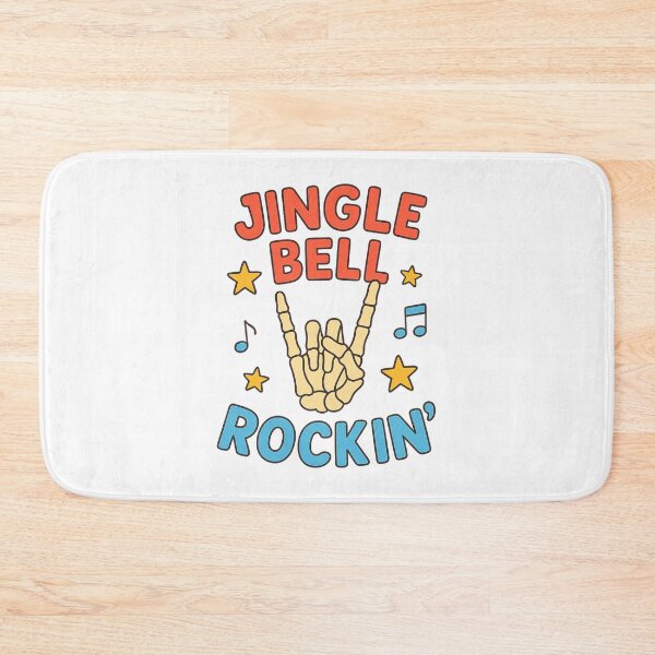 Item preview, Jingle Bell Rockin' Retro Skeleton Hand designed and sold by Alex Songs.