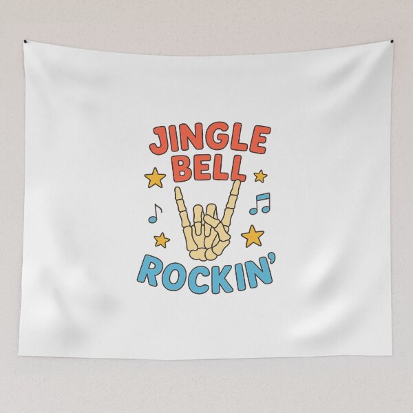 Item preview, Jingle Bell Rockin' Retro Skeleton Hand designed and sold by Alex Songs.
