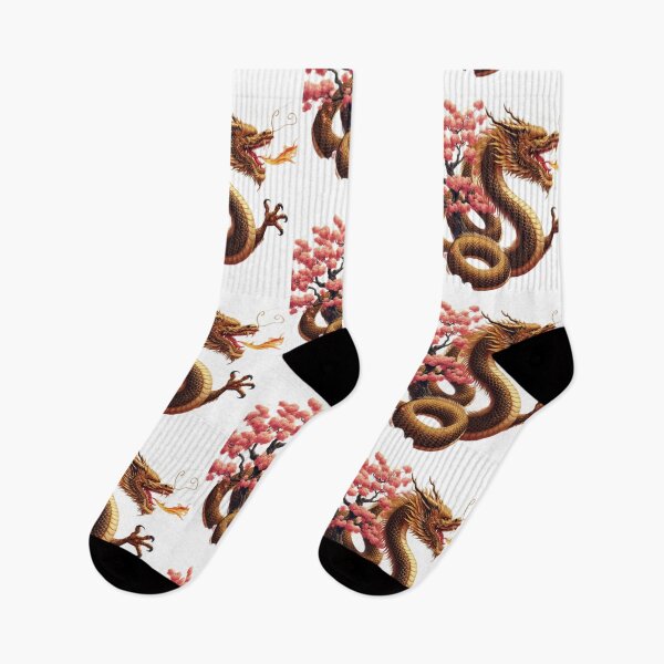 Item preview, golden chinese dragon breathing fire in spring with pink sakura tree,Legendary Animals,Dragons Breathing Fire Phone Cases,dragon art designed and sold by Expressions-Sel.