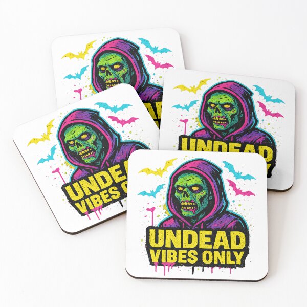 Item preview, Halloween undead horror design with gothic grunge text, suitable as background, AI Generated designed and sold by dvoevnore.
