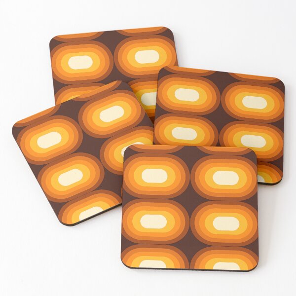 Item preview, Mid-Century Modern Meets 1970s Orange – Retro Geometric Art designed and sold by svarupa.