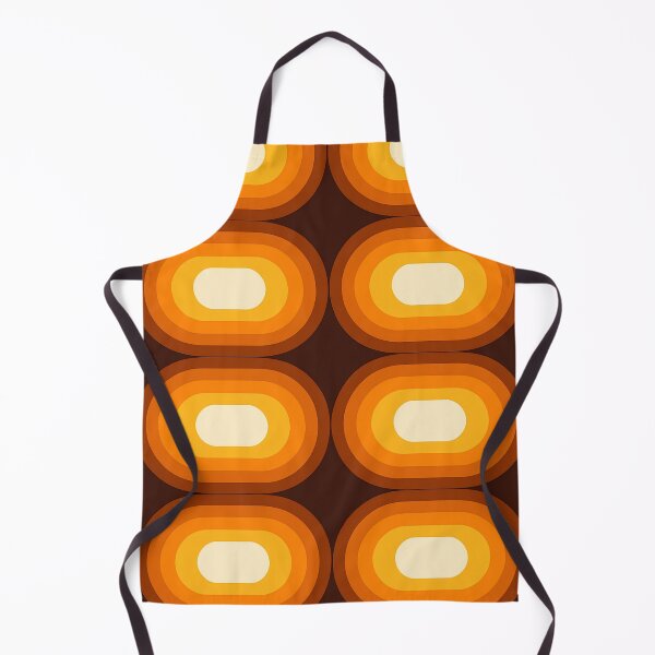 Item preview, El modernismo de mediados de siglo se fusiona con el naranja de los años 70: arte geométrico retro designed and sold by svarupa.
