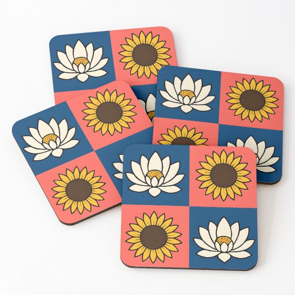 Item preview, Pop Art Floral Design iPhone Case with Sunflower and Lotus Motifs designed and sold by FestivityFinds.