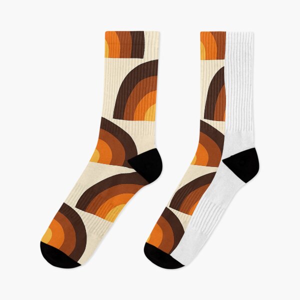 Item preview, Mid-Century Modern Meets 1970s Orange – Retro Geometric Art designed and sold by svarupa.