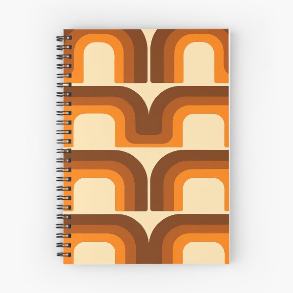 Item preview, Mid-Century Modern Meets 1970s Orange – Retro Geometric Art designed and sold by svarupa.