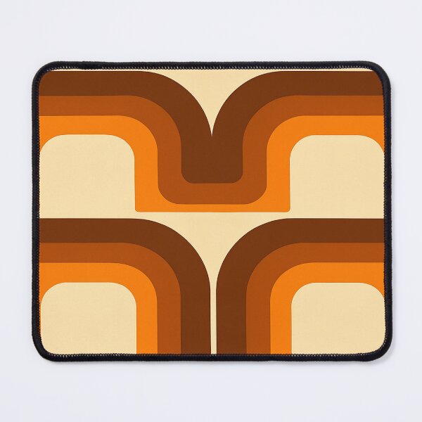 Item preview, Mid-Century Modern Meets 1970s Orange – Retro Geometric Art designed and sold by svarupa.