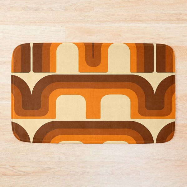 Item preview, Mid-Century Modern Meets 1970s Orange – Retro Geometric Art designed and sold by svarupa.