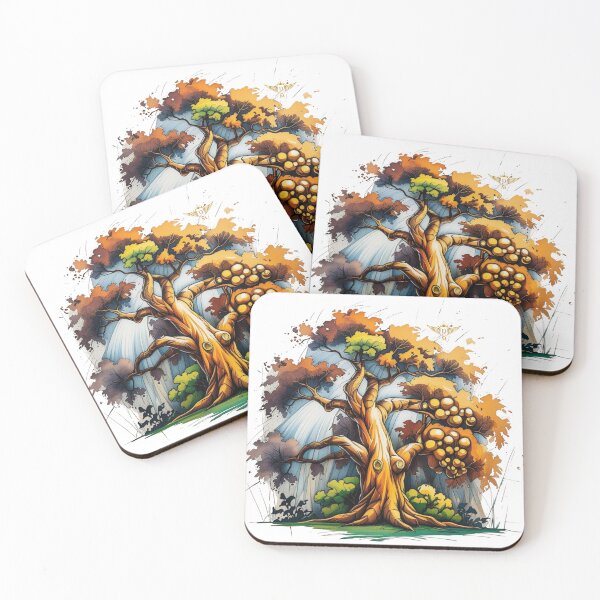 Item preview, Golden Fantasy Tree of Autumn Dreamlight Magic designed and sold by DM.