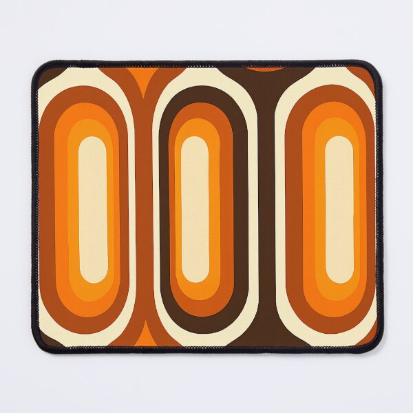 Item preview, Mid-Century Modern Meets 1970s Orange – Retro Geometric Art designed and sold by svarupa.