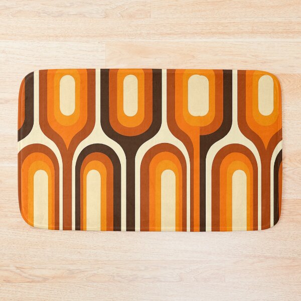 Item preview, Mid-Century Modern Meets 1970s Orange – Retro Geometric Art designed and sold by svarupa.