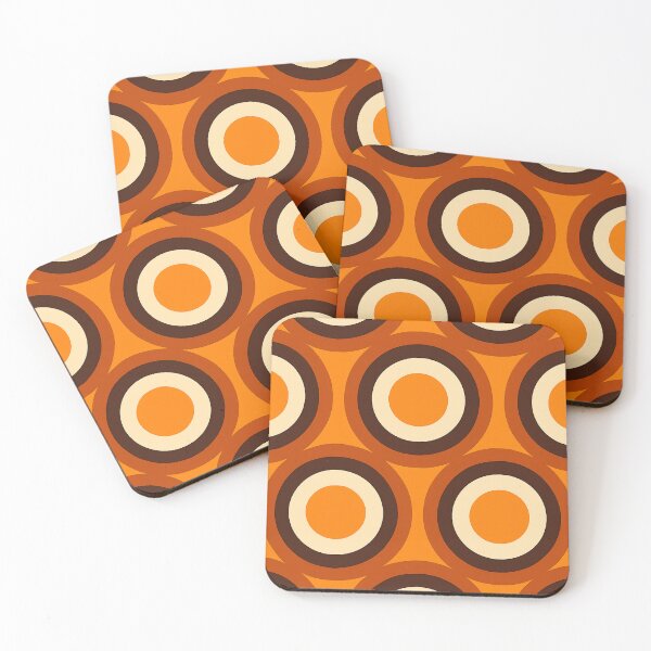 Item preview, Mid-Century Modern Meets 1970s Orange – Retro Geometric Art designed and sold by svarupa.