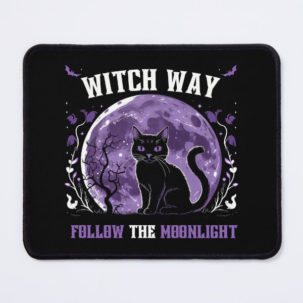 Item preview, Witch Way Black Cat and Moonlight designed and sold by Clawvera.