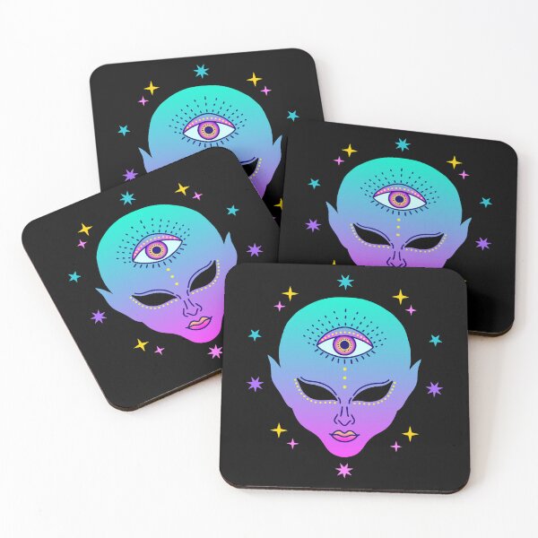 Item preview,  Alien face  with third eye designed and sold by kiyanochka.