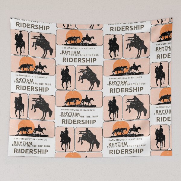 Item preview, Horse and Rider Connection Across Three Panels designed and sold by SplashTastic.