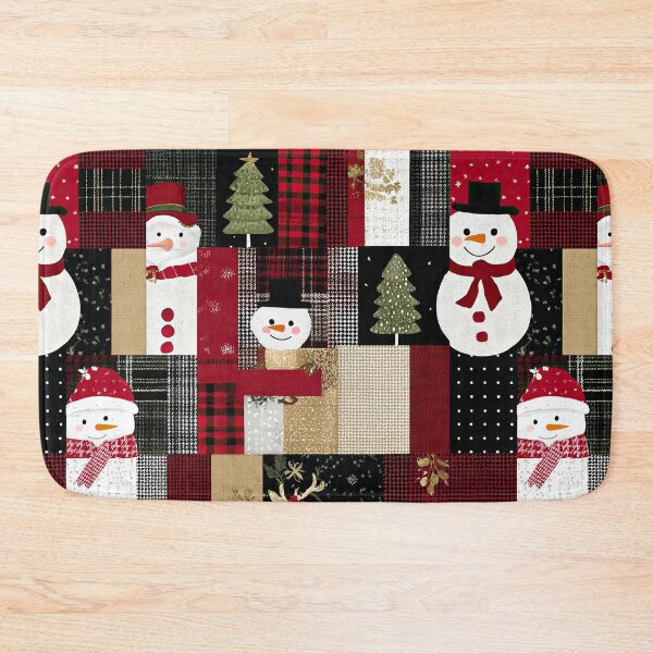 Item preview, Cozy patchwork inspired by festive holiday colors designed and sold by Piotrek0001.