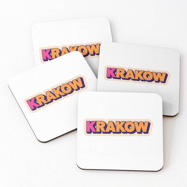 Item preview, Krakow Sticker – Colorful Poland City Name Design designed and sold by SassyArtist9006.