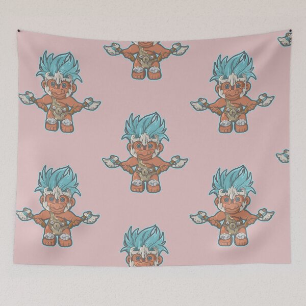 Item preview, Fierce Fantasy Troll Warrior with Axes Art designed and sold by auringercha.
