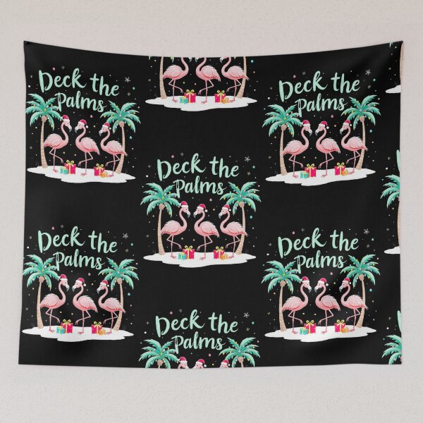 Item preview, Deck the Palms Funny Flamingo Christmas Tropical Holiday Design designed and sold by bradwaylinn.