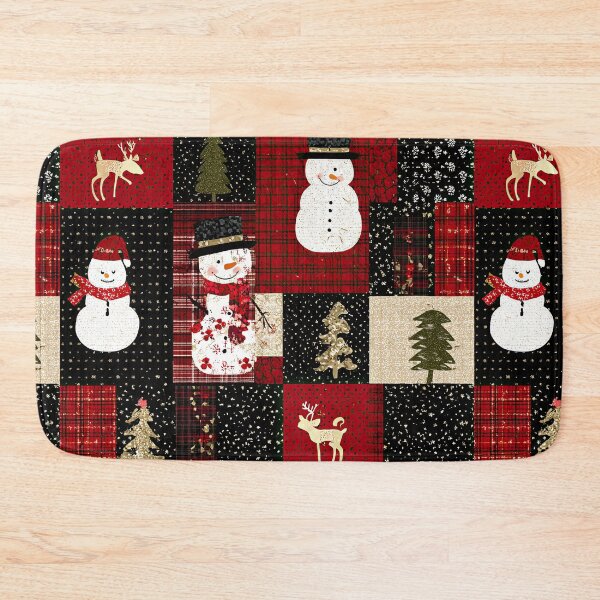 Item preview, Winter quilt filled with holiday inspiration colors designed and sold by Piotrek0001.
