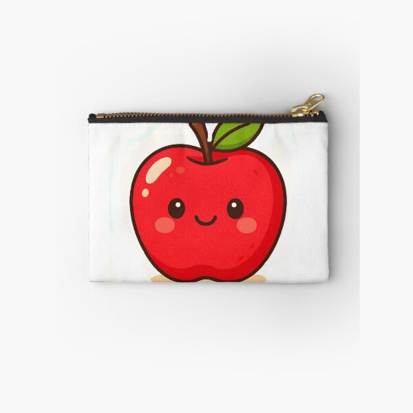 Item preview, Red apple character on pile of books, apple cartoon, apple vector designed and sold by PWDigitalArt.