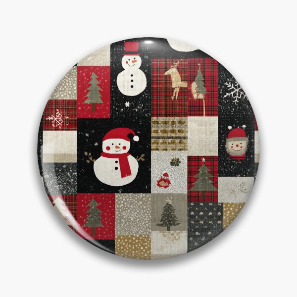 Item preview, Joyful holiday patchwork glowing with festive cheer designed and sold by Piotrek0001.