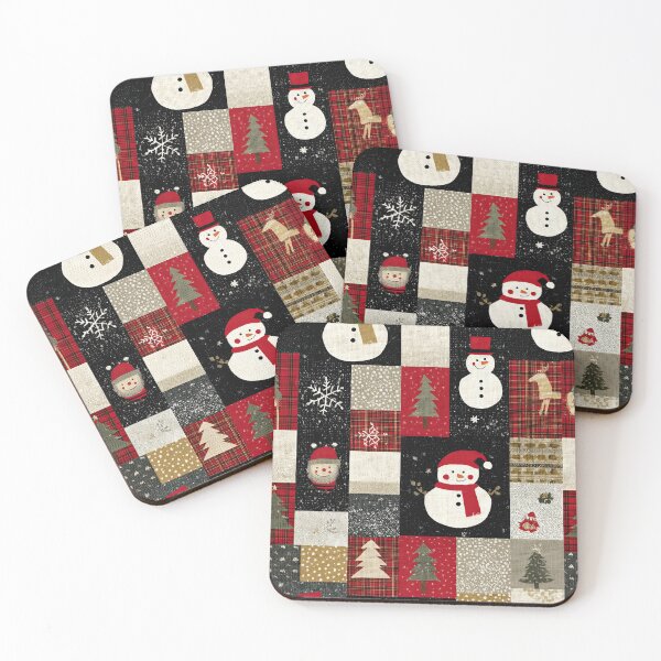 Item preview, Joyful holiday patchwork glowing with festive cheer designed and sold by Piotrek0001.