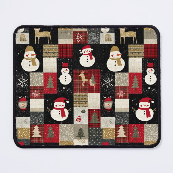 Item preview, Joyful holiday patchwork glowing with festive cheer designed and sold by Piotrek0001.