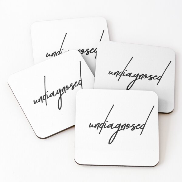Item preview, Undiagnosed – Relatable Mental Health Humor Quote designed and sold by ReggieDior.