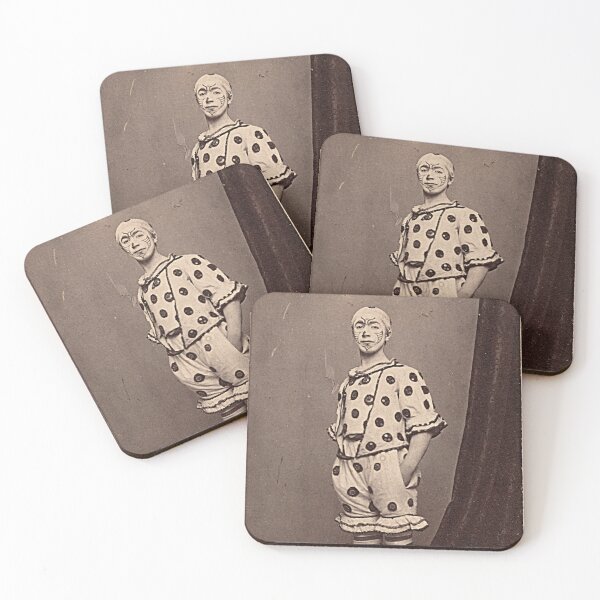 Item preview, Sad Pierrot Clown – Gothic Victorian Black & White Art designed and sold by BillyTees.