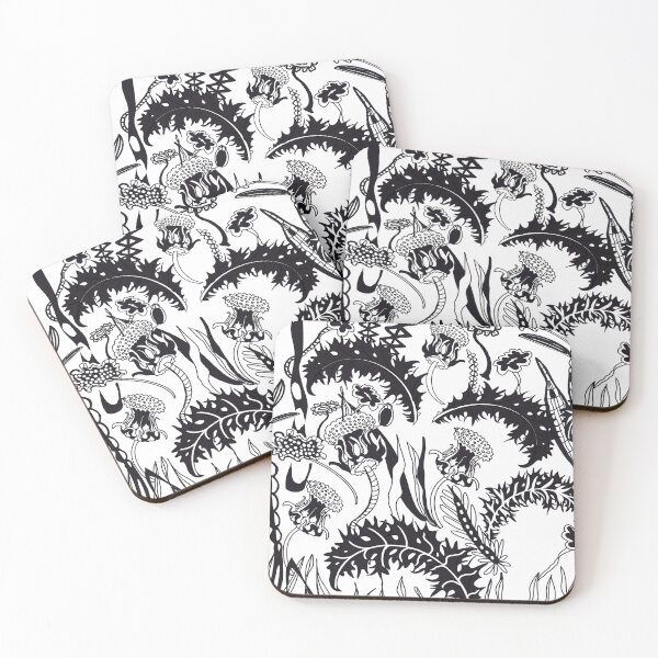 Item preview, Black and white floral  designed and sold by Karen Harding Art and Illustration .