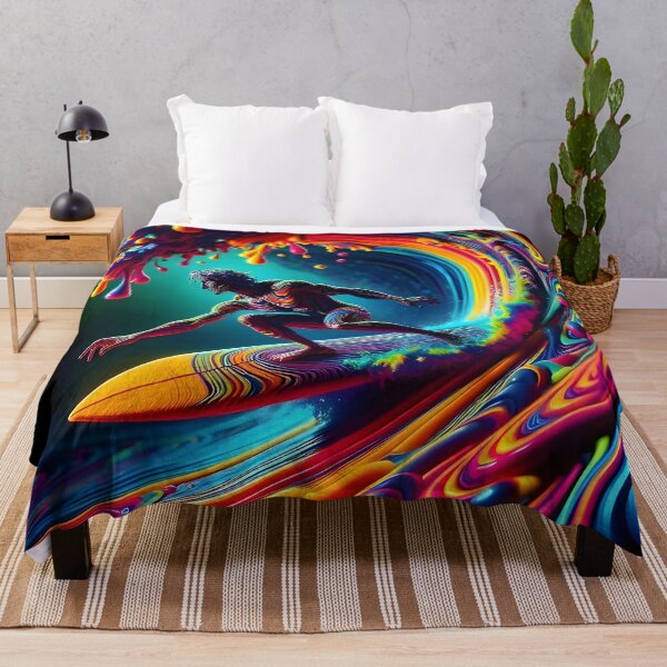 Item preview, Colorful beach surfing wave designed and sold by Joshuasanga76a.