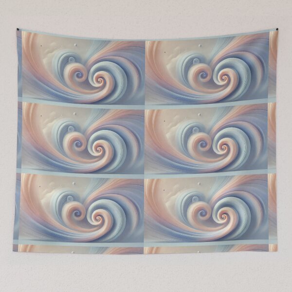 Item preview, Soft pastel abstract curve designed and sold by GraceSerene.