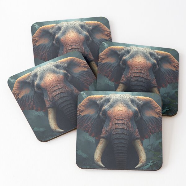 Item preview, Elephant Front View – Majesty of Nature designed and sold by RAKO13.