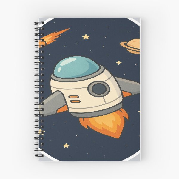 Item preview, A rocket ascends into the night sky leaving a trail o f fire and mission Bright stars twinkle above while colorful clouds surround the striking launch vector design elements. designed and sold by PWDigitalArt.