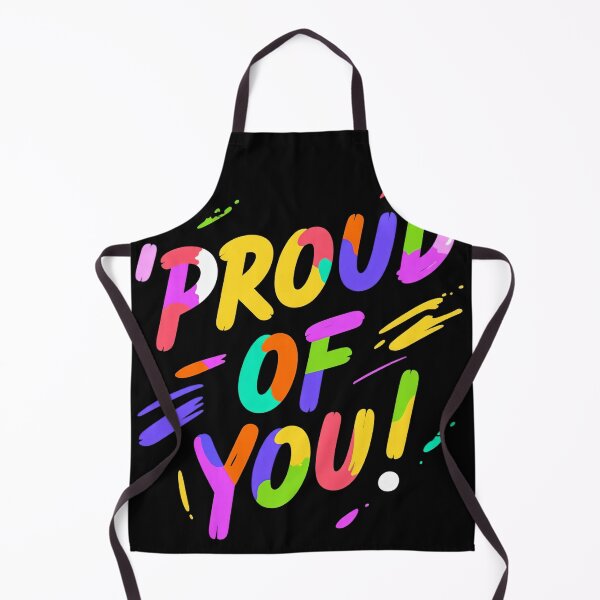 Item preview, Proud Of You Colorful Brush Stroke Typography Motivational Quote Positive Energy Vibrant Inspiring Celebration Artistic Encouragement Design designed and sold by Mimoshi ⭐⭐⭐⭐⭐.