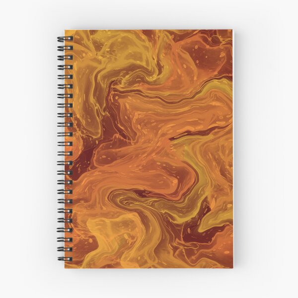 Item preview, Bright Orange Alcohol Ink Liquid Swirl Pattern designed and sold by Deanmindvortex.