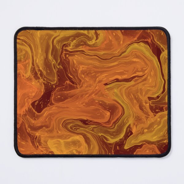 Item preview, Bright Orange Alcohol Ink Liquid Swirl Pattern designed and sold by Deanmindvortex.