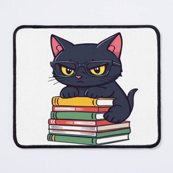 Item preview, Grumpy Scholar Cat – Study Mood Sticker Design Premium Cool Reloaded Trendy Best Gift designed and sold by Imaginarium of Chaos falcon88 .