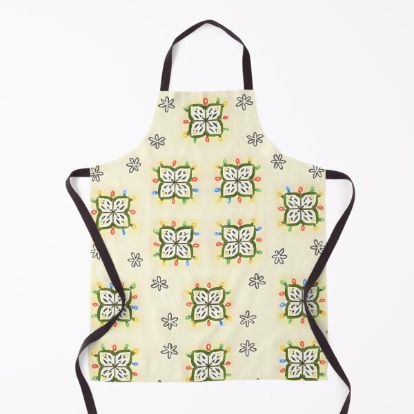Item preview, Colorful Floral Pattern A-Line Dress with Light String Accents designed and sold by FestivityFinds.